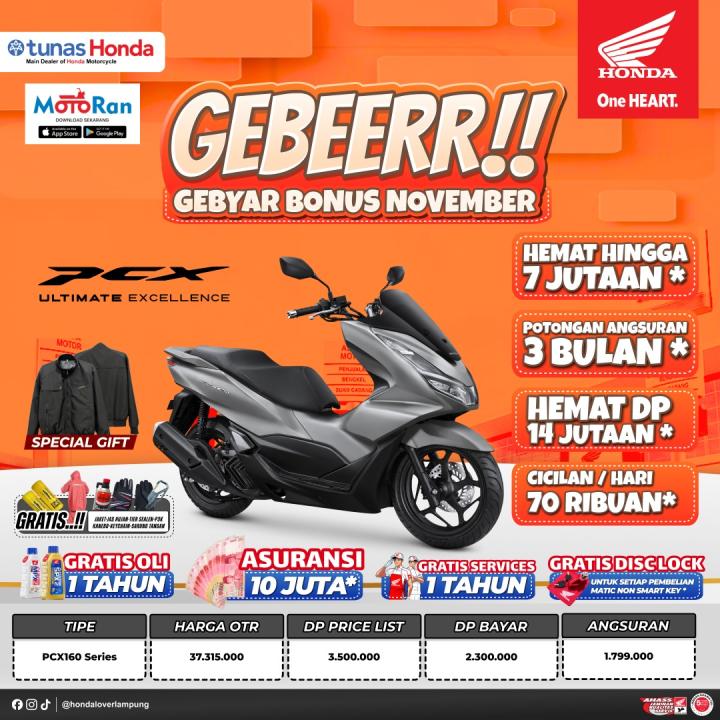 Astra Imam Bonjol Berikan Promo Menarik Untuk Pembelian Honda PCX160 