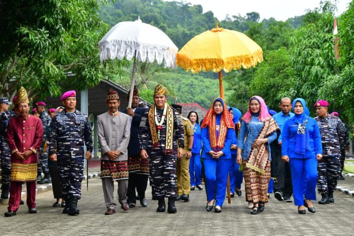 Penguatan Ketahanan Pangan: Brigif 4 Mar/BS Terima Kunjungan Kerja Kasal di Lampung