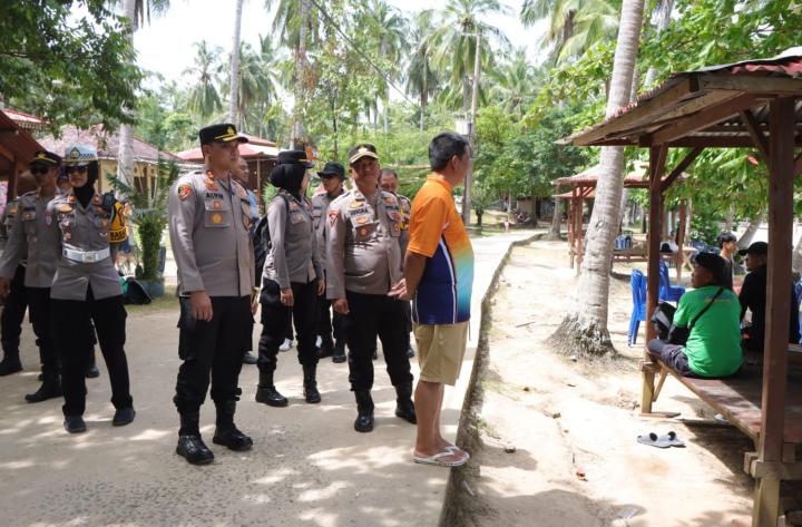 Jaga Kamtibmas Pesisir, Polres Pesawaran Intensifkan Patroli Laut
