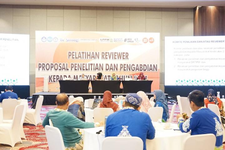 Unila Tingkatkan Kualitas Penelitian dan Pengabdian kepada Masyarakat melalui Pelatihan Persepsi Reviewer