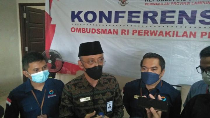 Ombudsman Lampung : Laporan Masyarakat Naik 14,77 Persen di Tahun 2021