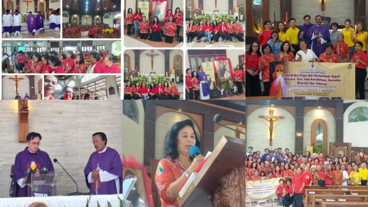 Misa dan Adorasi Komunitas Kerasulan Kerahiman Ilahi (KKKI) Santa Perawan Maria Keuskupan Tanjungkarang Bandar Lampung
