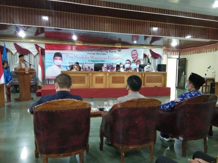 Meluaskan Pers dan Pemberitaan Ini Harapan PWI Lambar Gelar Konferkab Ke-VI 