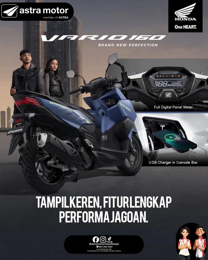 Honda Vario 160 Jadi Primadona, Astra Motor Imam Bonjol Ungkap Keunggulan Fitur Terbarunya