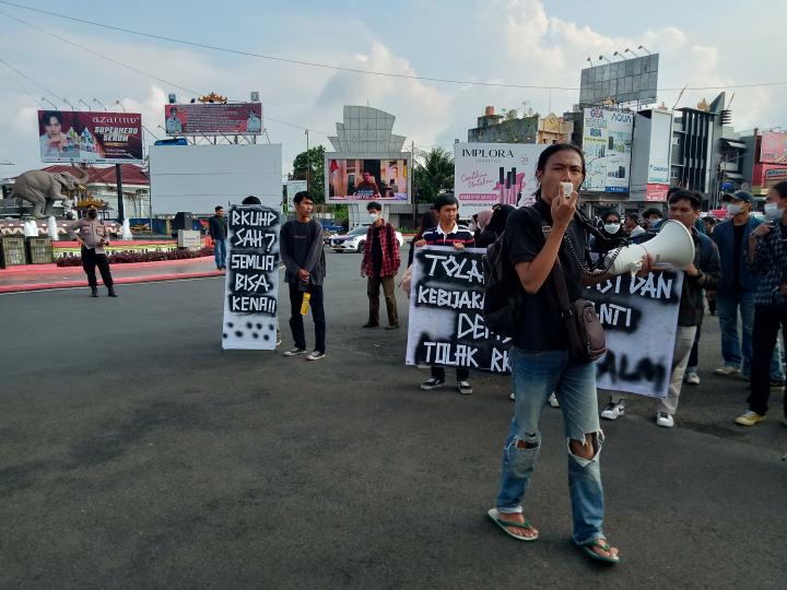 Aliansi Lampung Memanggil Aksi Damai Tolak Regulasi dan Kebijakan Rezim Anti Demokrasi 