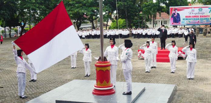Nanang Ermanto Pimpin Upacara HAB ke-76 Kementerian Agama