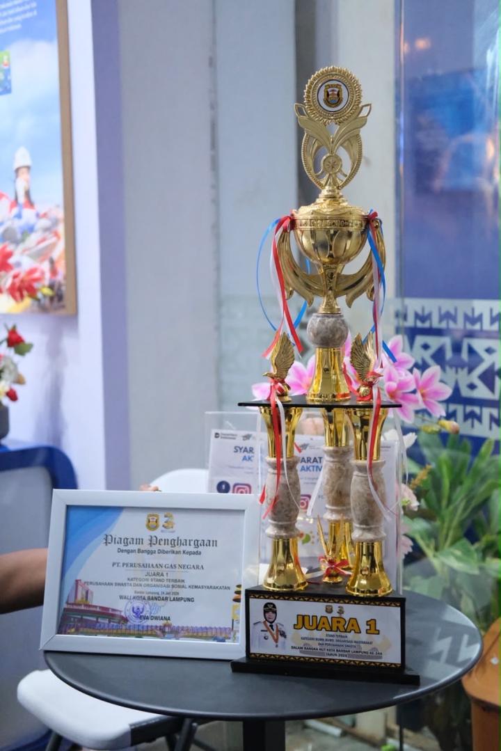 PGN Area Lampung Raih Apresiasi di Bandar Lampung Expo 2026, Bukti Komitmen Hadirkan Energi Bersih   