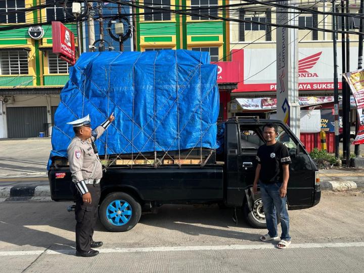 Zero Truk Odol di Jalan, Sat Lantas Polresta Bandar Lampung Gencar Sosialisasi 1-30 Juni
