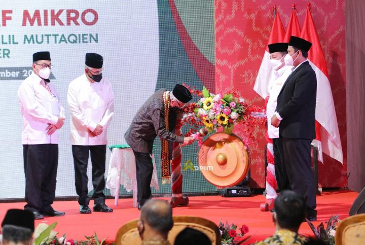 Wapres Maruf Amin Resmikan Bank Wakaf Mikro Ponpes Muhammadiyah Sabilil Muttaqien di Metro