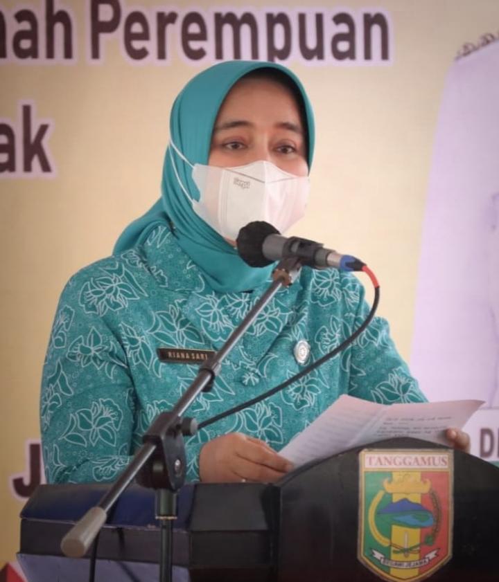 Ketua TP PKK Provinsi Lampung Lakukan Monitoring dan Evaluasi Program Desa Model Konvergensi Penanganan dan Pencegahan Stunting