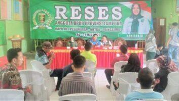 Anggota DPRD Hanifah Melaksanakan Reses di Way Lima Pesawaran