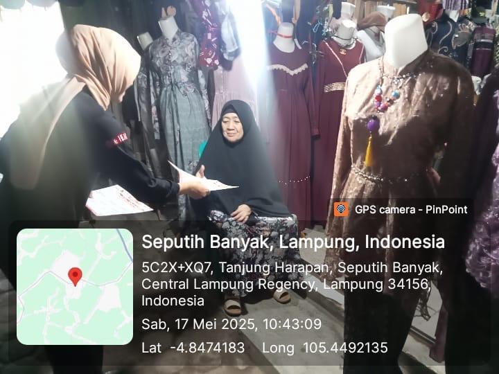 Datangi Pasar TDM Kotagajah Berikan Promo Langsung Saat Kanvasing di Pasar 