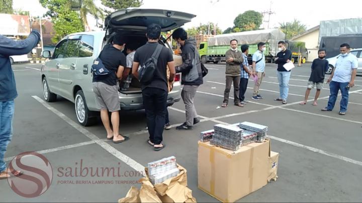 Edarkan Rokok Tanpa Bea Cukai, Warga Tanjung Senang Diamankan Polisi