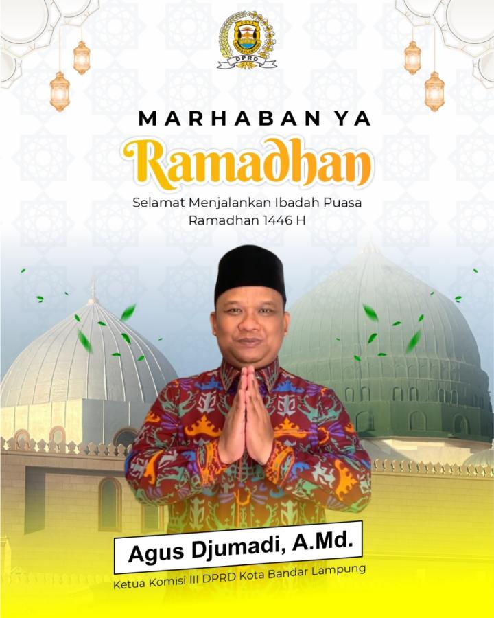 Sambut Ramadhan Penuh Berkah, Ketua Komisi III DPRD Kota Ajak Masyarakat Jaga Ketentraman