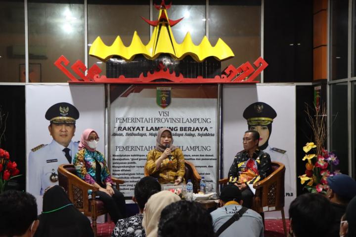 Dinas Kominfotik Provinsi Lampung Gelar Bincang Pagi Bersama Jurnalis Berbagai Media di Provinsi