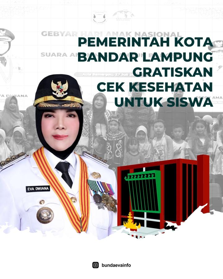 Pemkot Bandar Lampung Gratiskan Cek Kesehatan untuk Siswa
