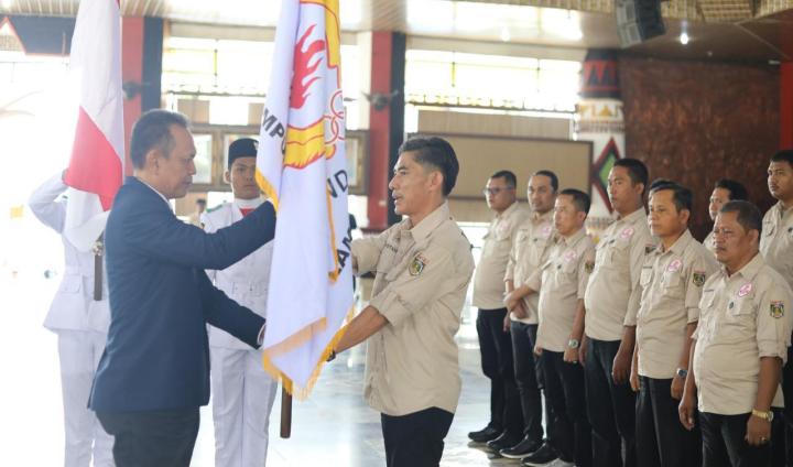 Pengukuhan Pengurus KONI Lampung Tengah 2025–2029, Targetkan Tembus Tiga Besar Porprov 2026