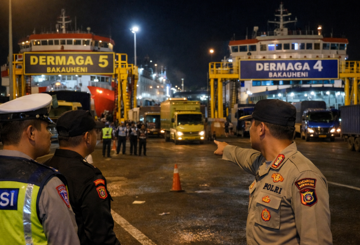 Wakapolres Lamsel Tekankan Peran Personel dalam Kelancaran Arus Balik di Bakauheni