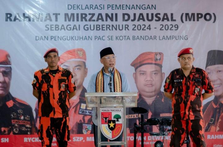 Rahmat Mirzani Djausal : Pemuda Pancasila Menjadi Gardan Terdepan Menuju Indonesia Emas 