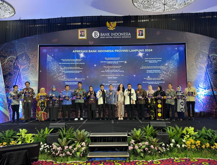 Dinas Perindustrian dan Perdagangan Provinsi Lampung  Mendapatkan Apresiasi Dari Bank Indonesia Sebagai Mitra Strategis Dalam Mendukung Stabilitas Harga Pangan 