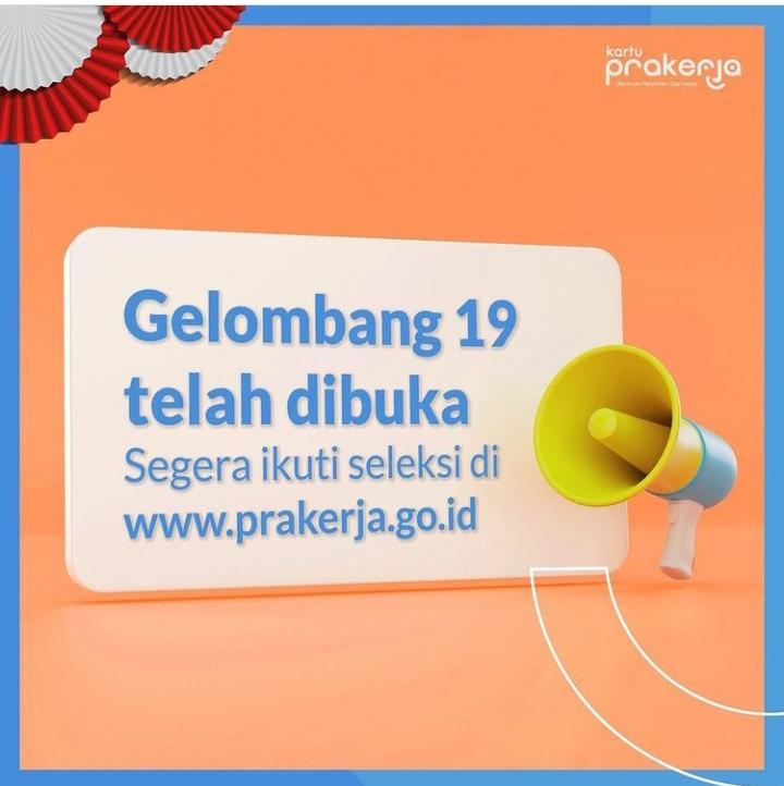 Segera Daftar! Kartu Prakerja Gelombang 19 Sudah Dibuka, Berikut Syaratnya