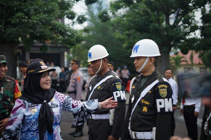 Wali Kota Pimpin Apel Gelar Pasukan Operasi Krakatau 2025 Di Halaman Mapolresta Bandar Lampung  