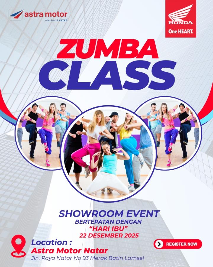 Astra Motor Natar Hadirkan Showroom Event “Zumba Class” untuk Gaya Hidup Sehat Masyarakat
