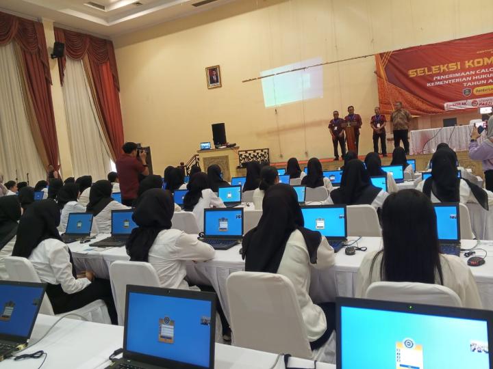 Kemenkumham Lampung Gelar SKD CPNS Mulai Hari Ini di Gedung Bagas Raya 
