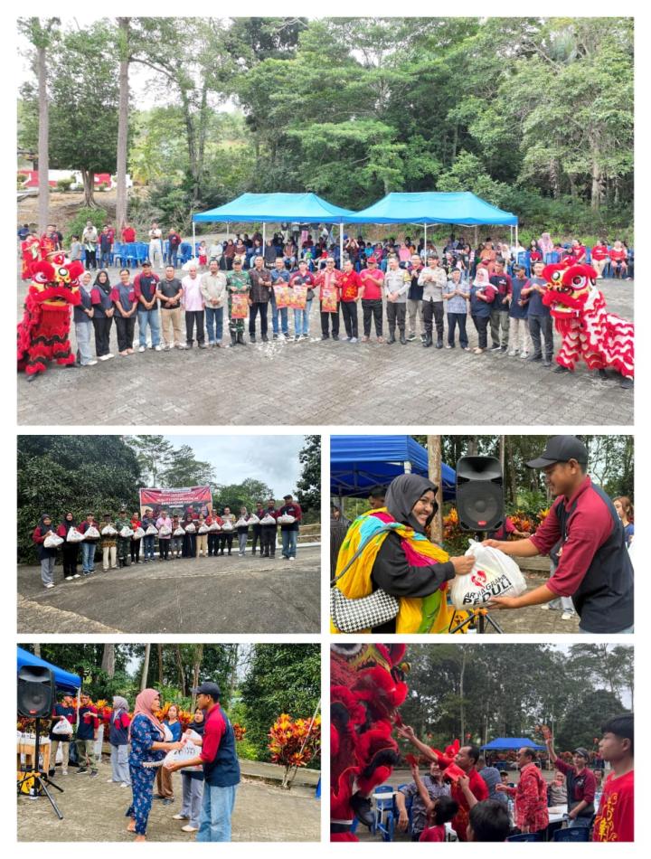 AGP-MEG Meriahkan Imlek di Rempang-Galang dengan Barongsai dan Sembako