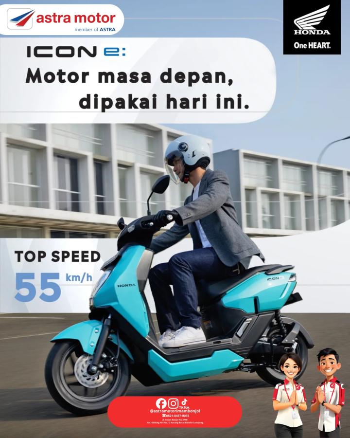 Astra Motor Imam Bonjol Hadirkan Honda ICON e: Solusi Berkendara Masa Depan yang Ramah Lingkungan