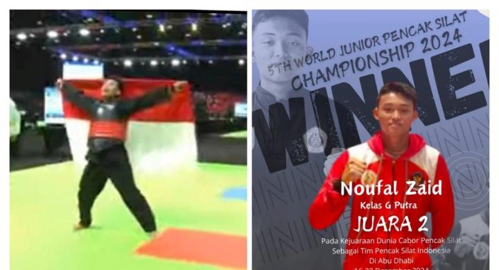 Lampung Bangga! Wildan Dan Nouval Raih Prestasi di Kejuaraan Pencak Silat Internasional di Abu Dhabi 