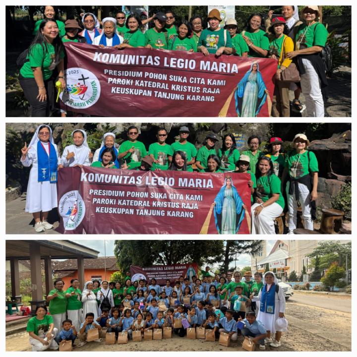 Semangat Peziarah Legio Maria Pohon Sukacita Kami Tuntaskan Ziarah 6 Pintu Suci dan  9 Gua Maria di Tahun Yubileum  2025