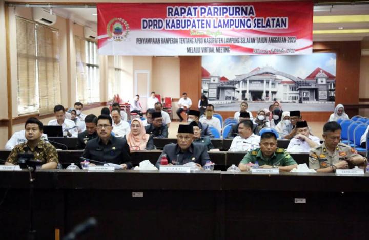 Bupati Lampung Selatan Sampaikan Nota Keuangan RAPBD 2023, Pendapatan Daerah Diproyeksi Rp.2,19 Triliun