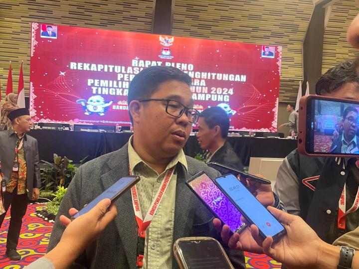 Rapat Pleno Tingkat KPU Provinsi Lampung Semalam Diskors Sementara, Akan Dilanjut Hari Ini