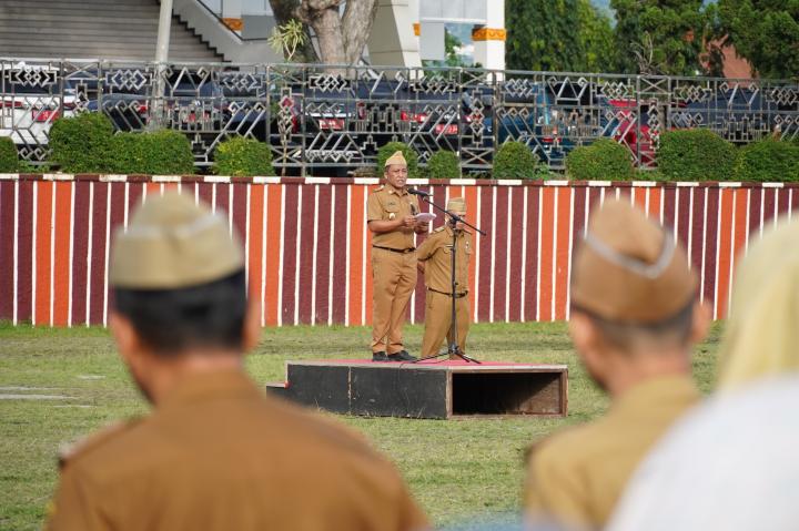Staf Ahli Gubernur Pimpin Apel Mingguan, Sampaikan Arahan Pj. Gubernur Lampung Terkait P3K dan Kewaspadaan Cuaca Ekstrem
