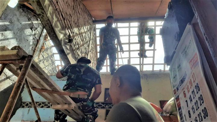 Kodim 0734/Kota Yogyakarta Gelar Karya Bakti Satkowil Semester II Kodim Yogyakarta di Giwangan Umbulharjo