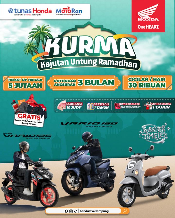 Astra Motor Natar Hadirkan Program “KURMA – Kejutan Untung Ramadhan” dengan Beragam Promo Menarik