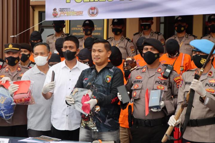 Polres Tubaba Gelar Press Release Hasil Ops Sikat Krakatau 2022