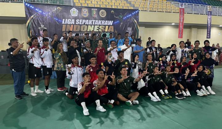 Anbustra Ukir Prestasi, Dua Tim Lampung Tembus Liga Sepak Takraw Nasional