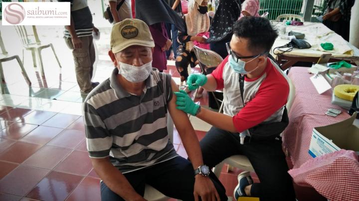 Gencarkan Vaksinasi, Polsek TBU Suntikan 1000 Dosis Vaksin Kedua