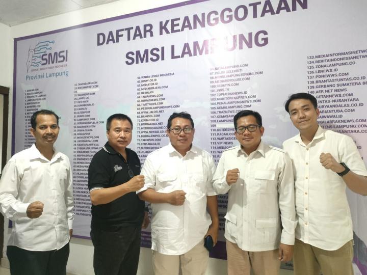 SMSI Lampung Jalin Kerjasama dengan Partai Gerindra Lampung 