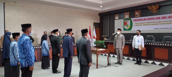 3 jabatan pimpinan tinggi pratama JPTP di Lantik