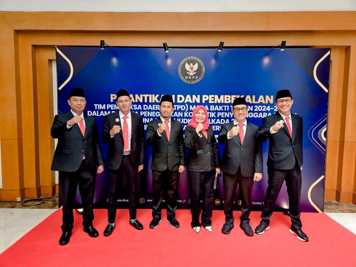 DKPP Lantik 228 Tim Pemeriksa Daerah, Enam Wakil Lampung Siap Jalankan Tugas Dengan Integritas 