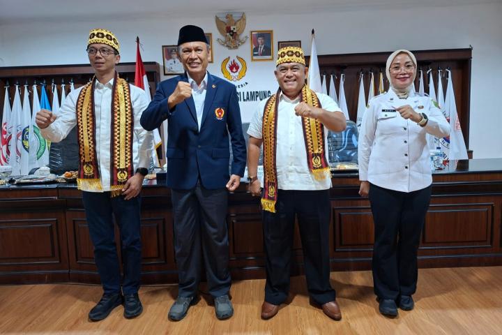 Menuju Tuan Rumah Bersama PON 2032, KONI Banten dan Lampung Perkuat Sinergi 