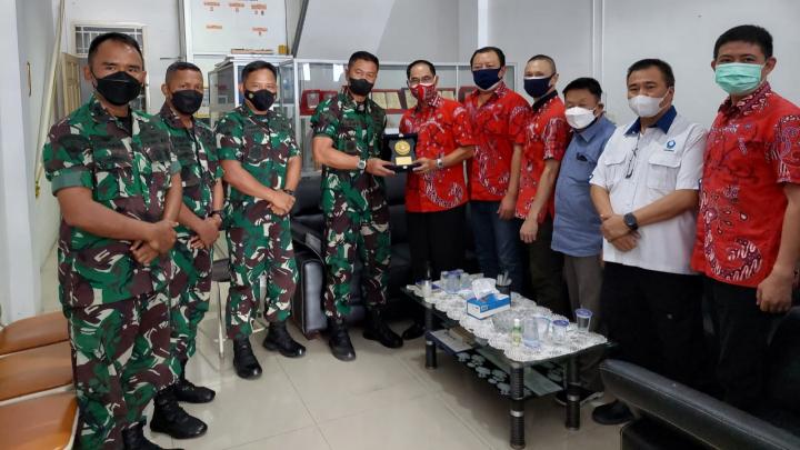 Ketua PSMTI Lampung Sambut Hangat Danbrigif 4 Marinir/BS