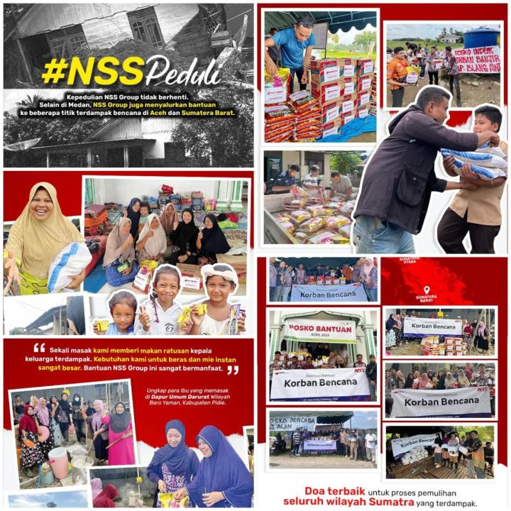 NSS Pringsewu bersama NSS Group Salurkan Bantuan untuk Korban Bencana di Aceh dan Sumatra Barat