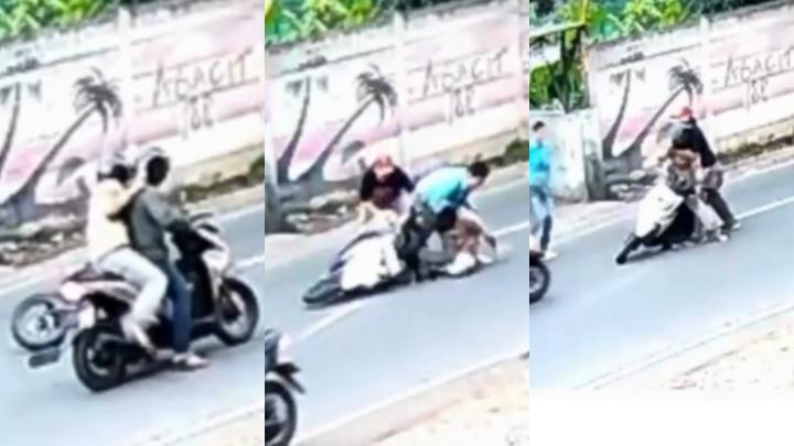 Pelaku Curanmor di Bandar Lampung Acungkan Senjata, Lolos Meski Ditabrak Mobil