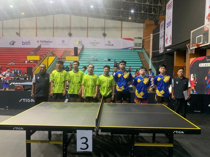 Tenis Meja Beregu Putra Lampung Masuk Delapan Besar