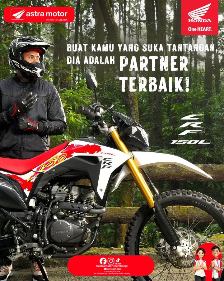 Astra Motor Imam Bonjol Tawarkan Solusi Petualang dengan Honda CRF150L