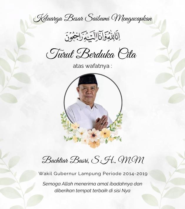 Breaking News: Mantan Gubernur Lampung Bachtiar Basri Meninggal Dunia
